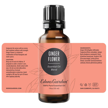 Edens Garden Ginger Flower Essential Oil Blend - 100% Pure Premium Grade (30 ml)