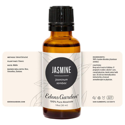 Edens Garden Jasmine Sambac Absolute Essential Oil – 100% Pure, Premium Grade, 30 ml