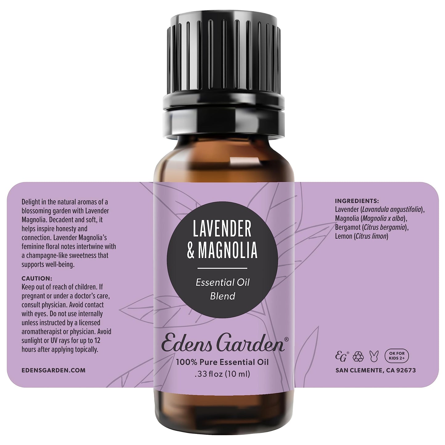 Edens Garden Lavender Magnolia Essential Oil Blend - 100% Pure Premium Grade