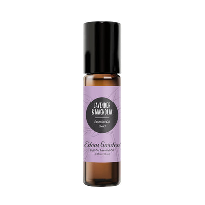 Edens Garden Lavender Magnolia Essential Oil Roll-On Blend – 100% Pure Premium Grade, Kid & Skin Safe, Aromatherapy, Gift-Ready 10 ml
