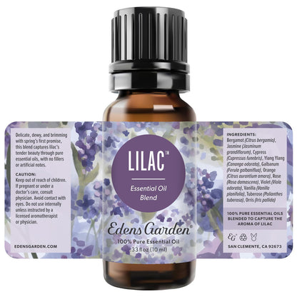 Edens Garden Lilac Essential Oil Blend – 100% Pure Premium Grade, Undiluted (10 ml) for Diffuser, Soap Making & Aromatherapy