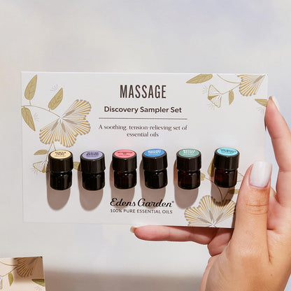 Edens Garden Massage Essential Oils Discovery 6 Set – 100% Pure Therapeutic Grade