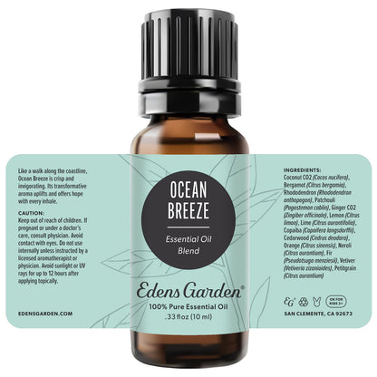 Edens Garden Ocean Breeze Essential Oil Blend - 100% Pure, 10 ml