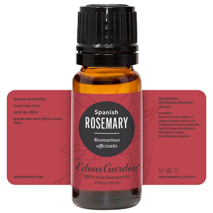 Edens Garden Rosemary - Spanish Essential Oil, 10 ml | 100% Pure Premium Grade