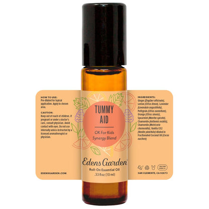 Edens Garden Tummy Essential Oil Roll-On – 100% Pure Premium Grade, Pre-Diluted 10 ml