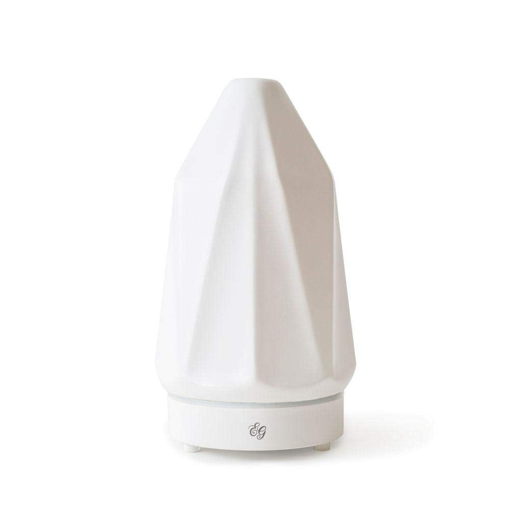 Edens Garden White Diamond Essential Oil Diffuser – Ultrasonic 90 ml with Auto Shut-Off and Ambient Light