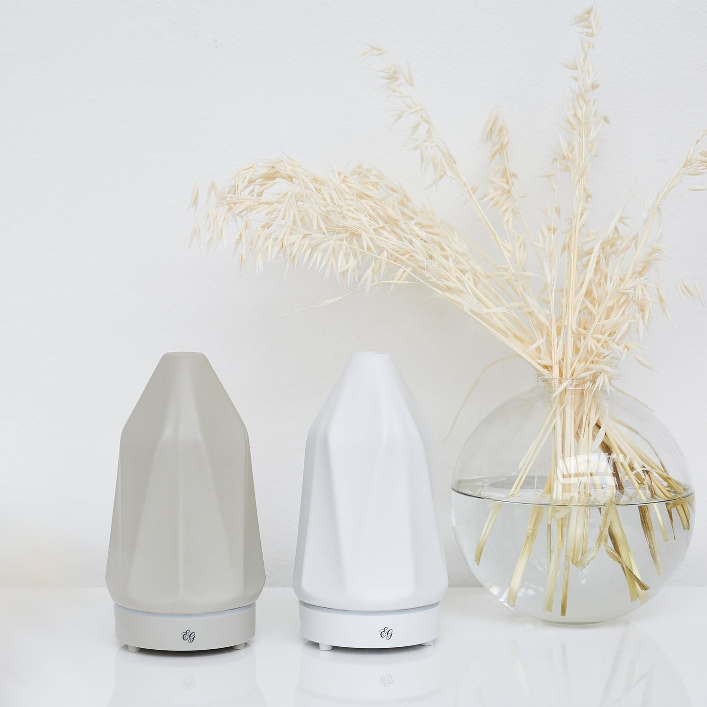Edens Garden White Diamond Essential Oil Diffuser – Ultrasonic 90 ml with Auto Shut-Off and Ambient Light