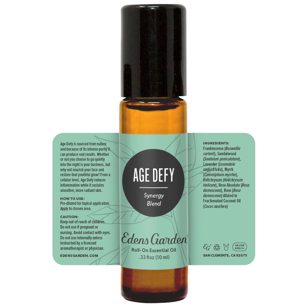 Edens Garden Age Defy Roll-On - 10 ml, Pure & Skin Safe