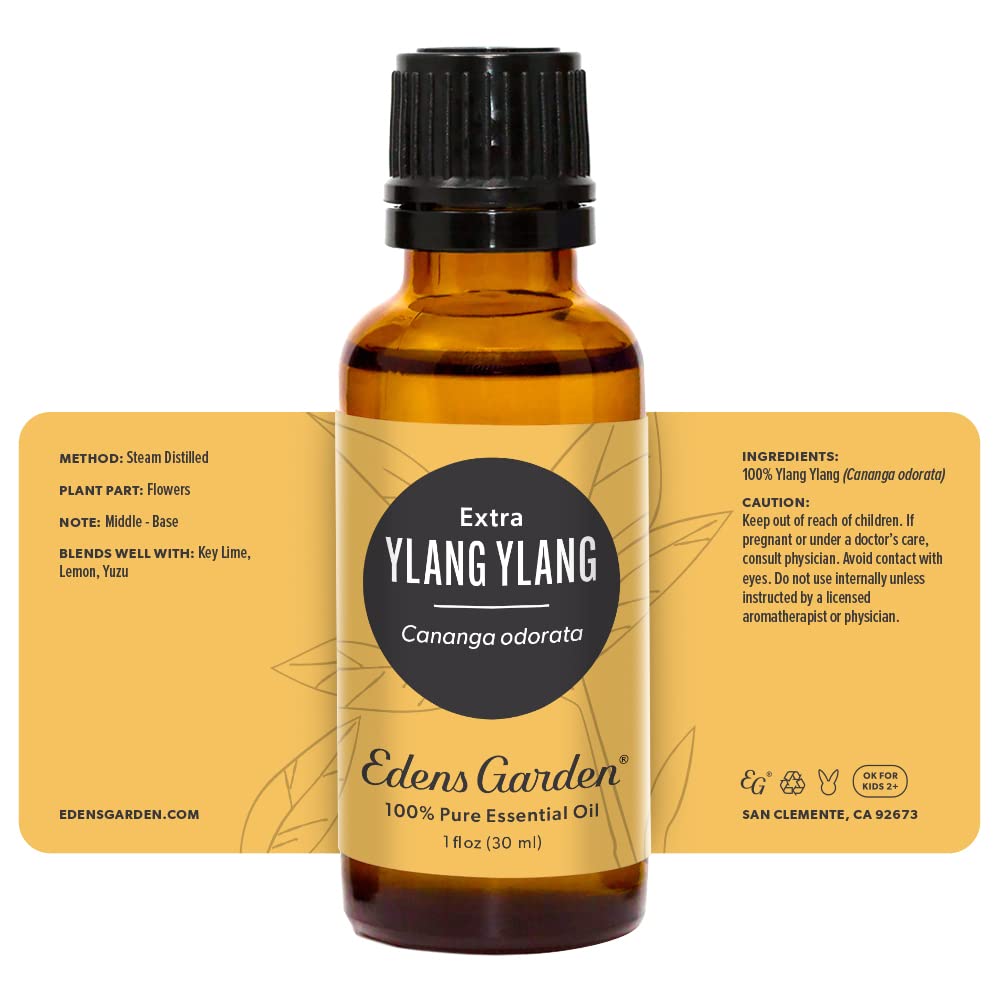 Edens Garden Ylang Ylang Extra Essential Oil – 30 ml | 100% Pure, Premium Grade