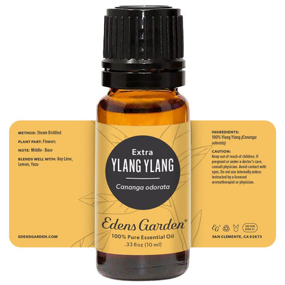 Edens Garden Ylang Ylang Extra Essential Oil – 100% Pure, Premium Grade | 10 ml