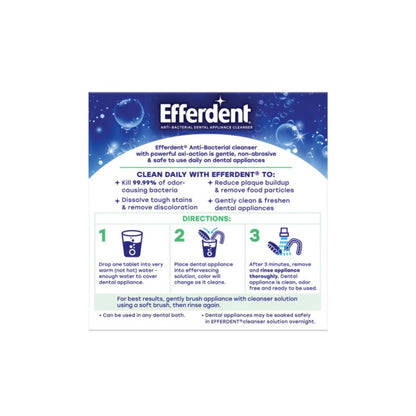 Efferdent Retainer Cleaning Tablets – Minty Fresh & Clean, 44 Count