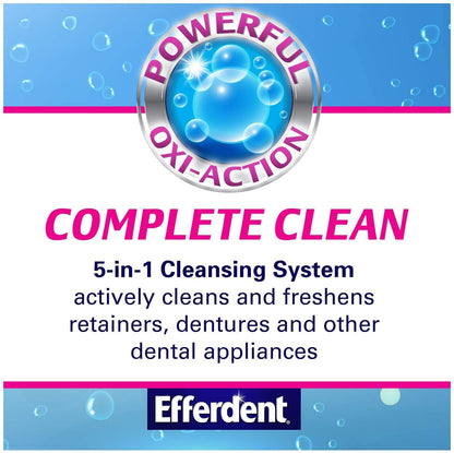 Efferdent Anti-Bacterial Denture Cleanser - 126 Count