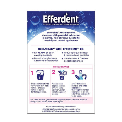 Efferdent Denture Cleaner, 102 ct | Denture Cleanser