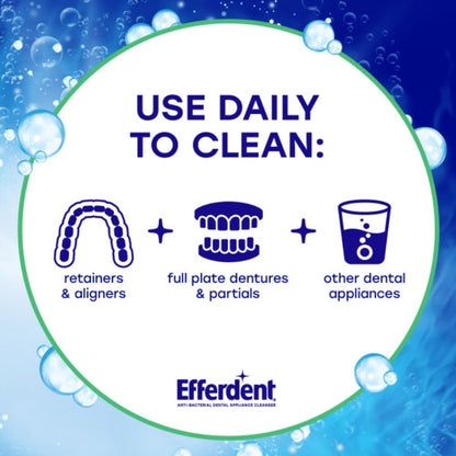 Efferdent Retainer Cleaning Tablets – Minty Fresh & Clean, 44 Count