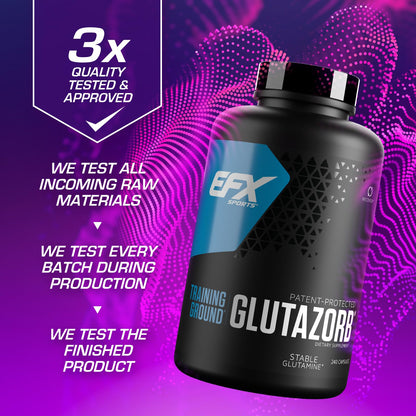 EFX Training Ground Glutazorb Caps – pH-Correct Glutamine for Digestion & Immune Support