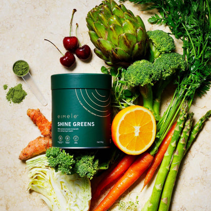 eimele Shine Greens – Plant-Based Greens Powder for Gut Health & Immunity | 42 Servings