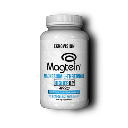 Ekkovision Magtein Magnesium L-Threonate – 2000 mg/Serving, Memory & Cognitive Support, 120 Capsules