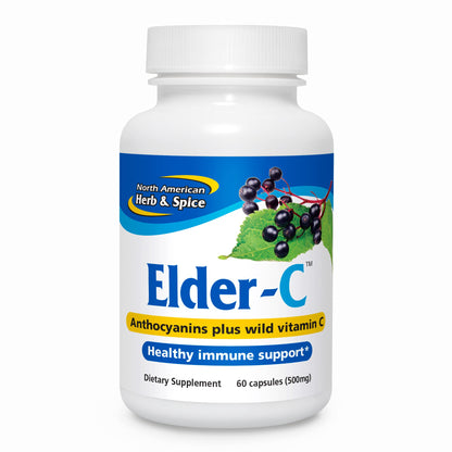 Elder-C Elderberry Concentrate 60 Caps - Immune Support - Oreganol P73 - Non-GMO & Gluten Free