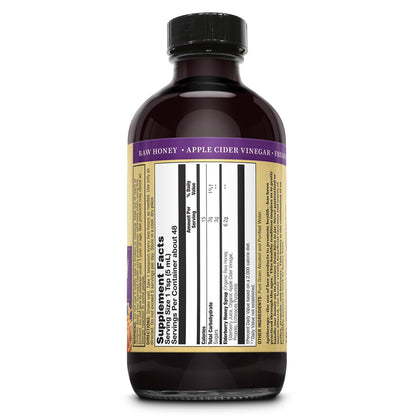 Honey Gardens Elderberry & Honey Immune Syrup – Propolis & ACV, 8 oz