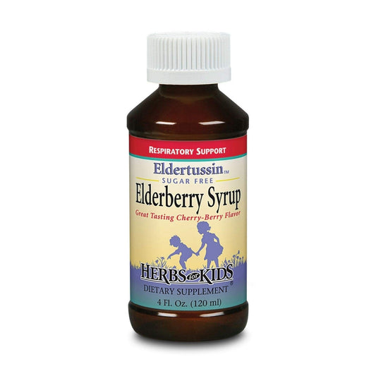 Herbs for Kids Eldertussin Elderberry Syrup – Cherry Berry (4oz)