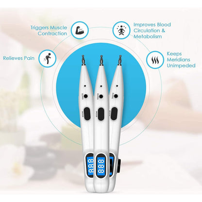 Electronic Acupuncture Pen - Rechargeable Acupressure Pen for Pain Relief