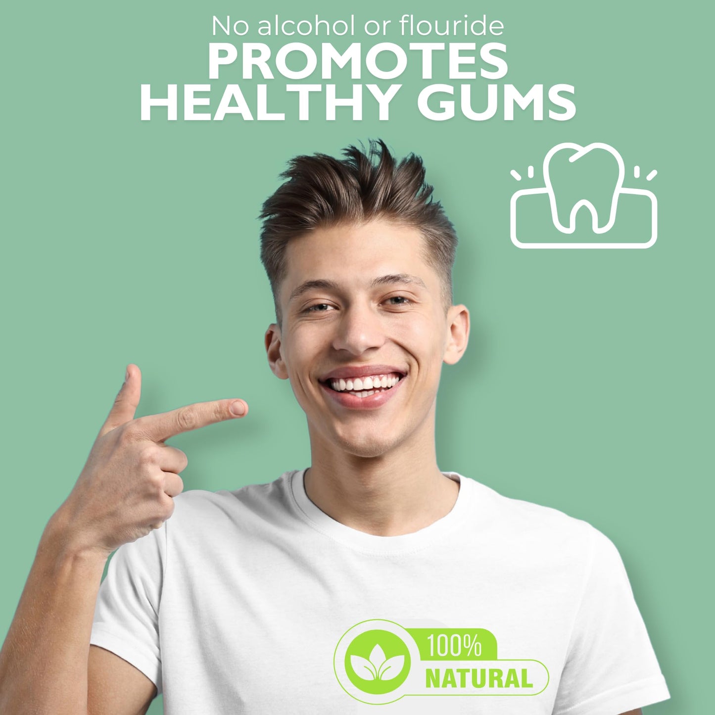 Elementa Silver Non-Foaming Toothpaste Wintermint – 5-in-1 Whitening Gel, 4 oz | Fluoride Free