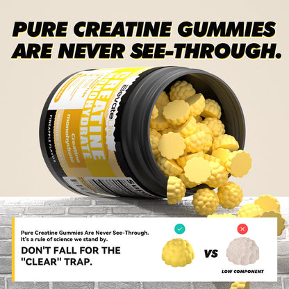 Creatine Monohydrate Gummies 5000mg – 90 Pineapple Chewables for Men & Women | ElevateLife