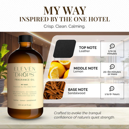 Eleven Drops My Way Diffuser Oil – Premium 16oz Fragrance Inspired by The One Hotel