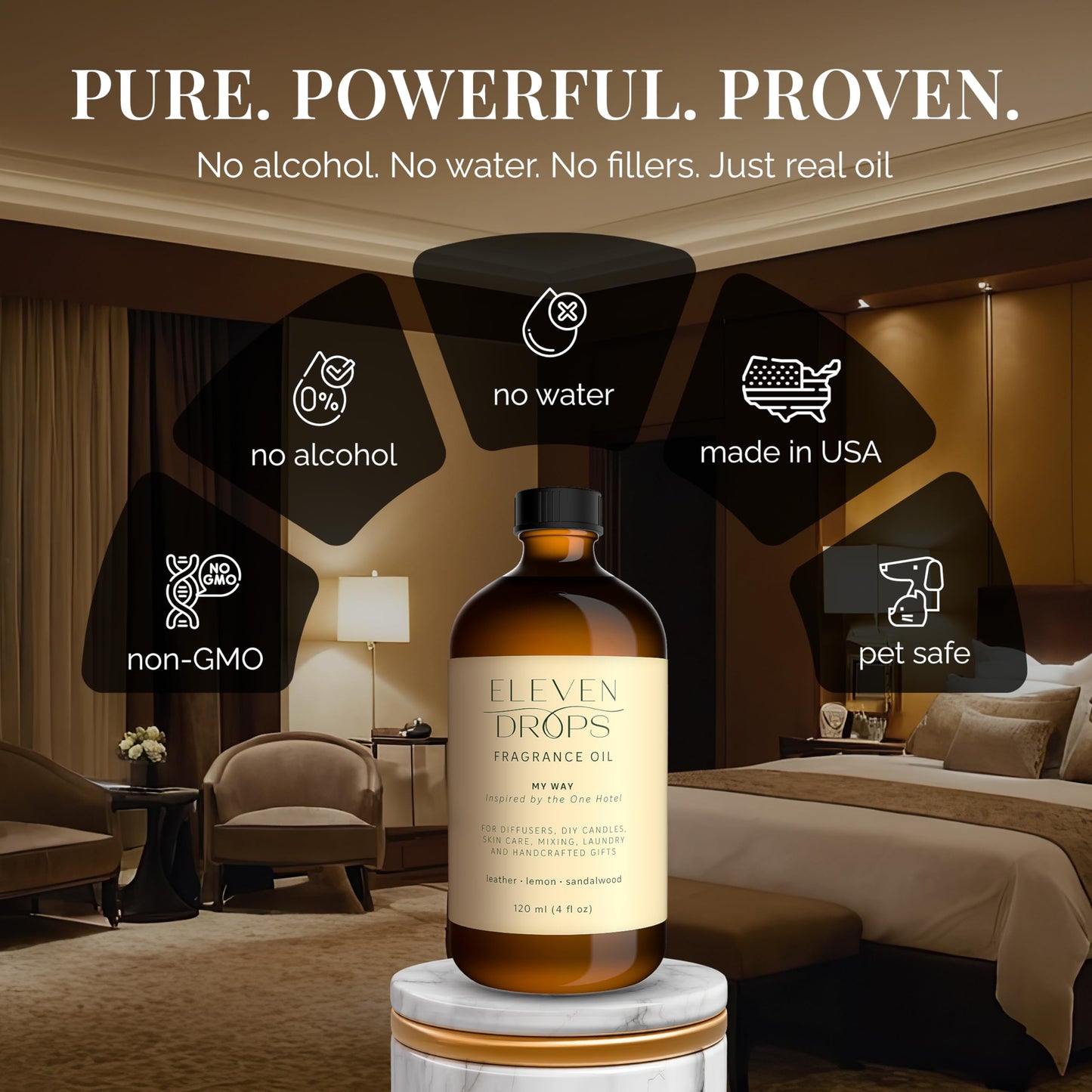 Eleven Drops My Way Diffuser Oil – Premium 16oz Fragrance Inspired by The One Hotel