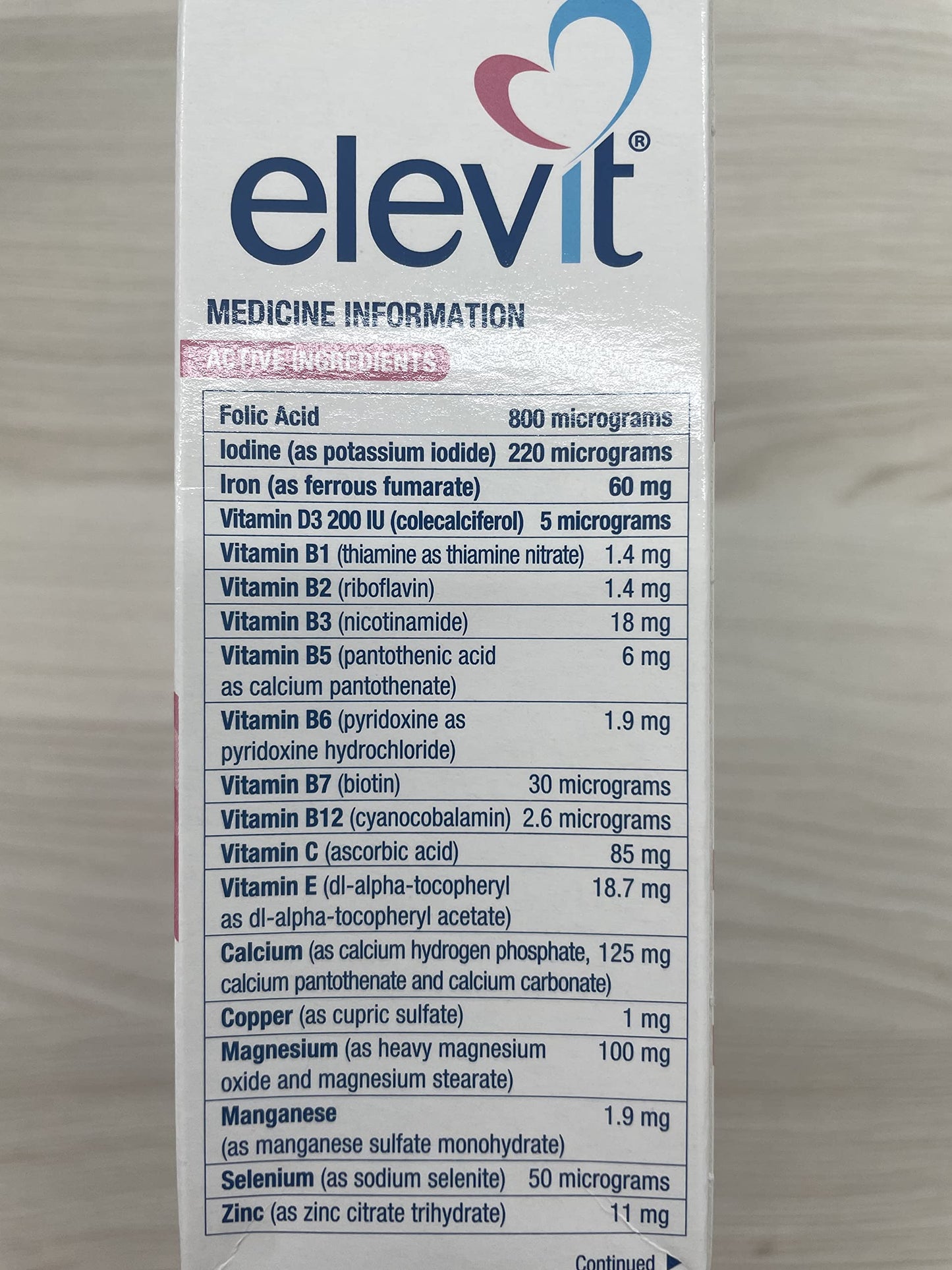 Elevit TAB with Iodine 100s – Pregnancy & Breastfeeding Multivitamin | Standard Shipping