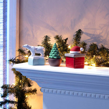 Ellia Evergreen Christmas Tree Porcelain Aroma Diffuser | Holiday Decor + Essential Oils