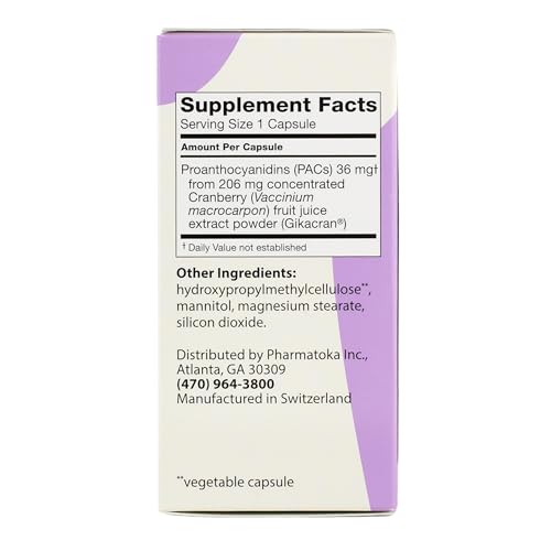 ellura 36 mg PACs – Clinically Backed Cranberry Extract, 90 Capsules | Urinary Tract Health