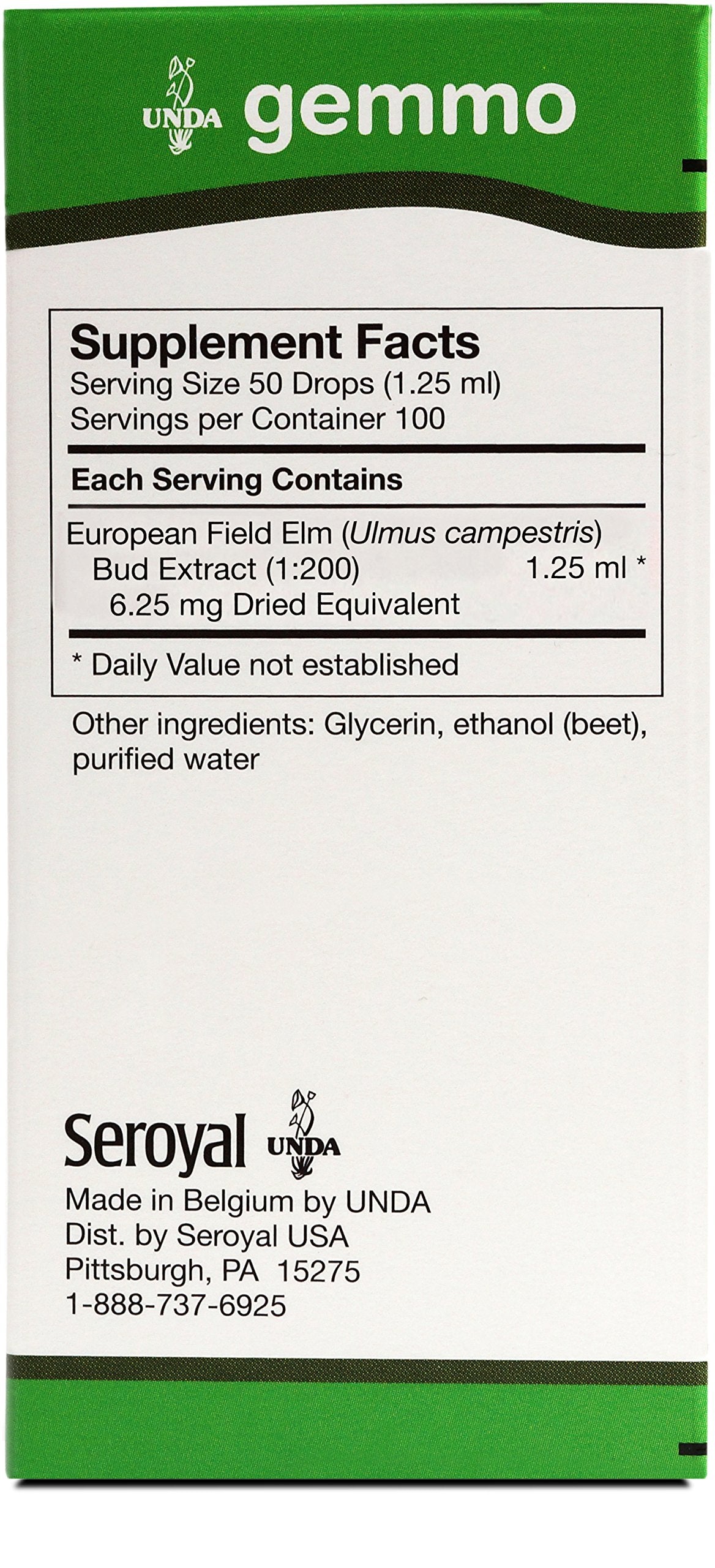 UNDA Gemmo Therapy Ulmus Campestris | Elm Bud Extract 4.2 fl oz