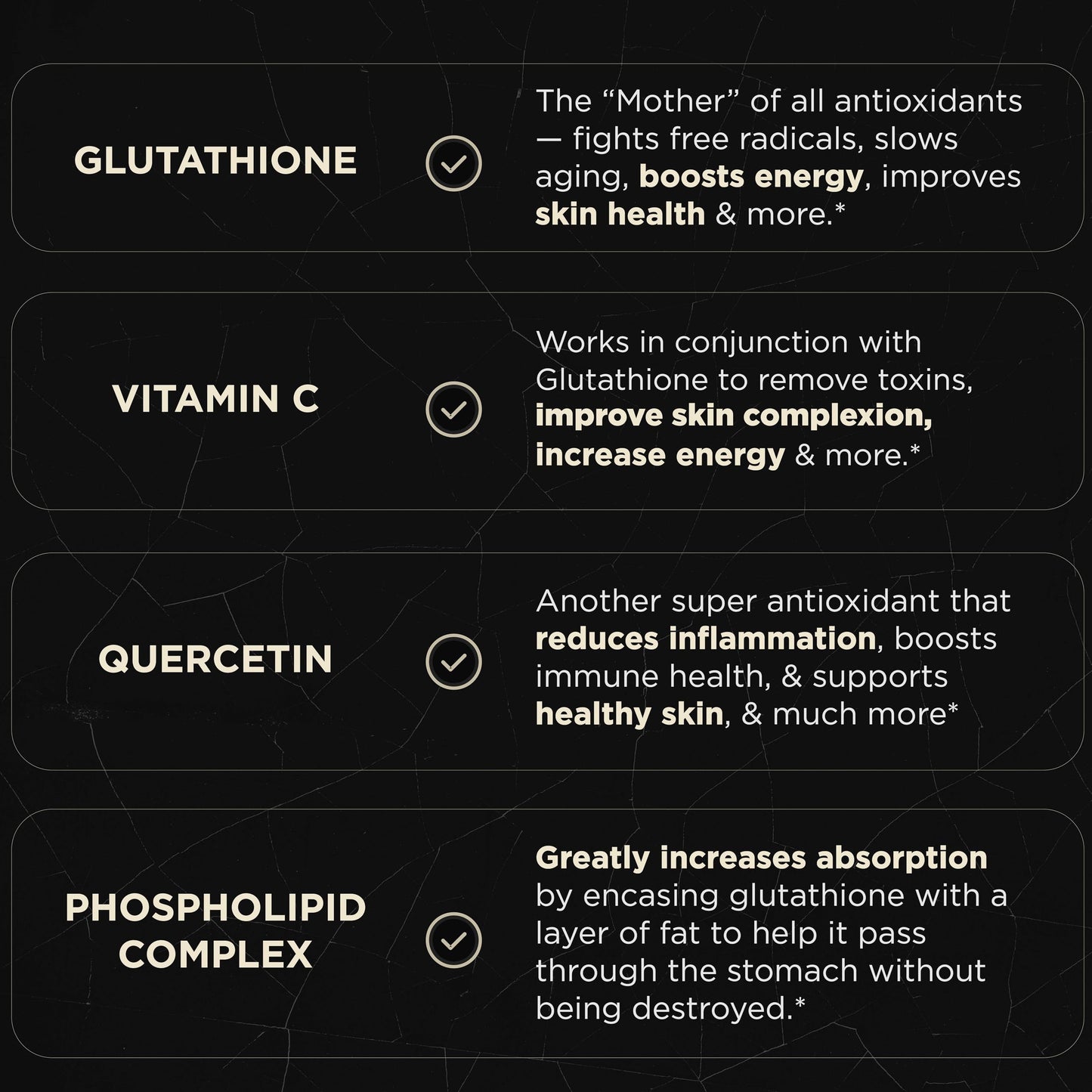 ELMNT 2150mg Super Liposomal Glutathione – Vitamin C + Quercetin (90 Pills, Non-GMO)