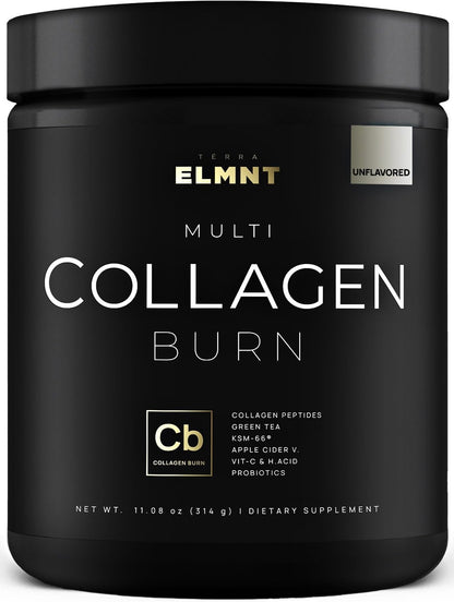 ELMNT Super Multi Collagen Burn for Women – Premium Collagen Peptides with Probiotics (Unflavored)