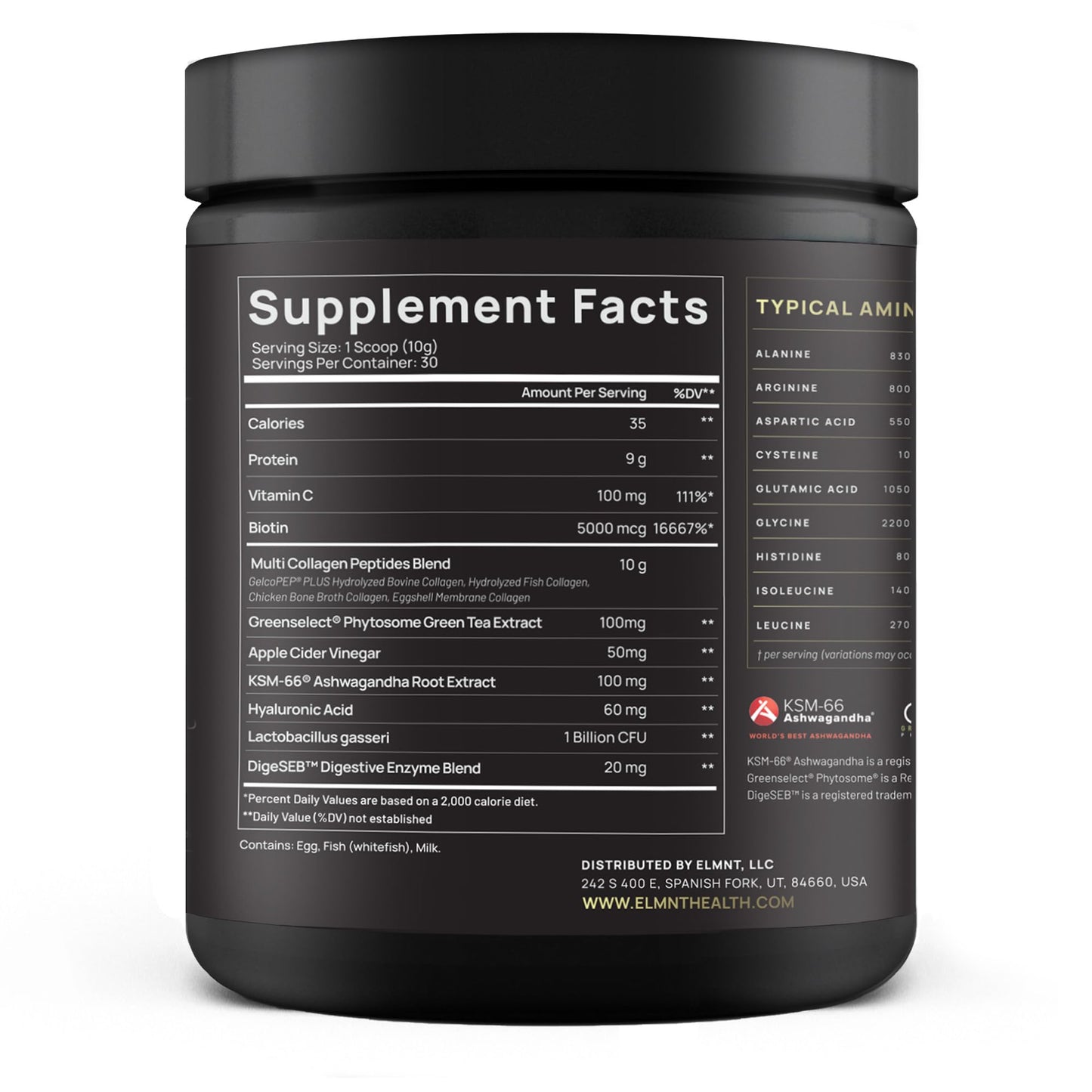 ELMNT Super Multi Collagen Burn for Women – Premium Collagen Peptides with Probiotics (Unflavored)