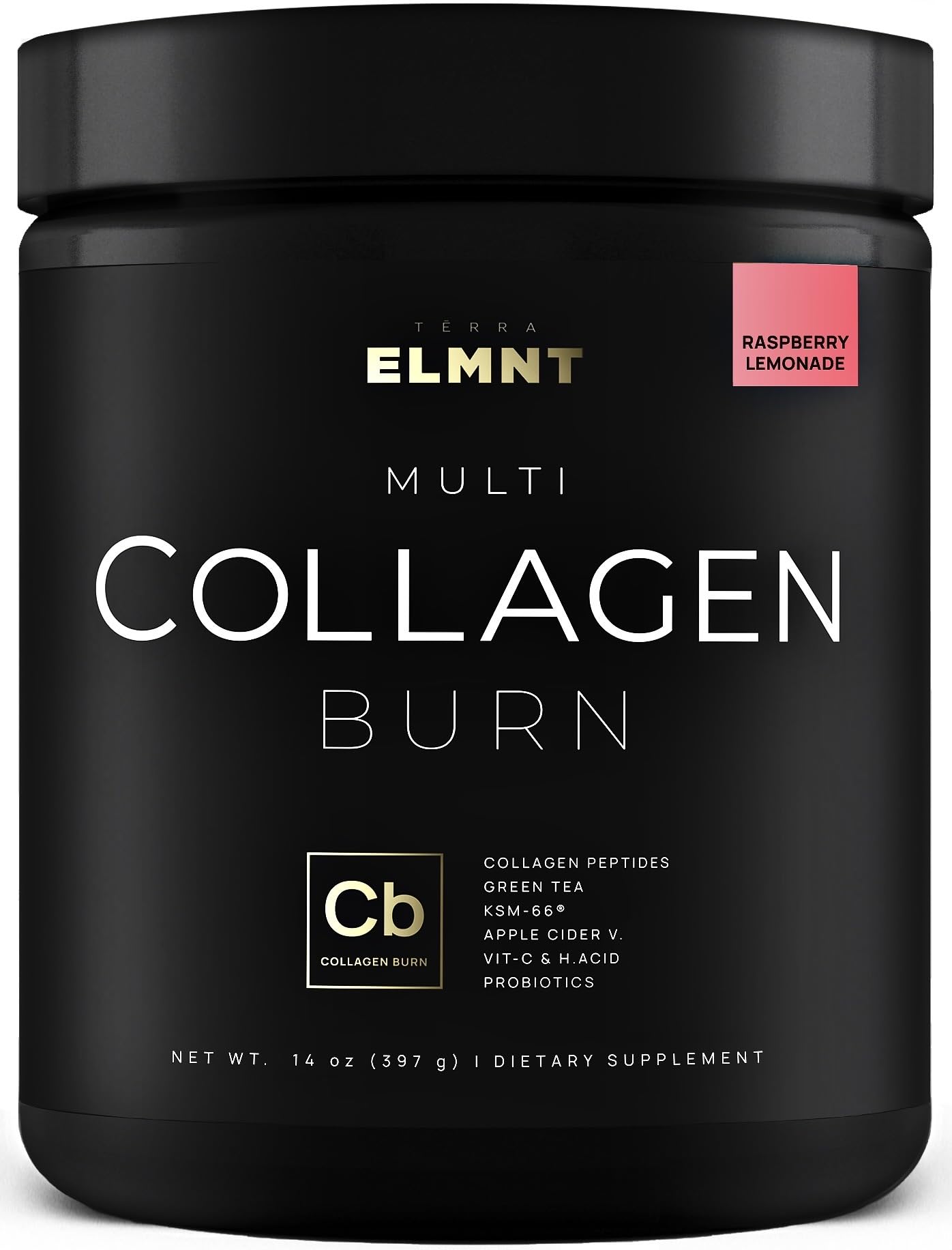 ELMNT Super Collagen Burn for Women – Multi Collagen Protein, Probiotics, Hyaluronic Acid