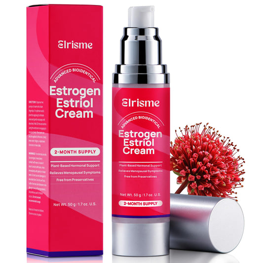 Elrisme Estriol Cream for Women – Natural Bioidentical Estrogen, Menopause Support, 50ml
