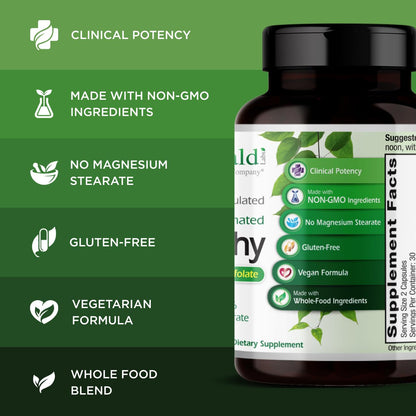 Emerald Labs B-Healthy Vegan Vitamin B Complex | Immune, Brain & Heart Support