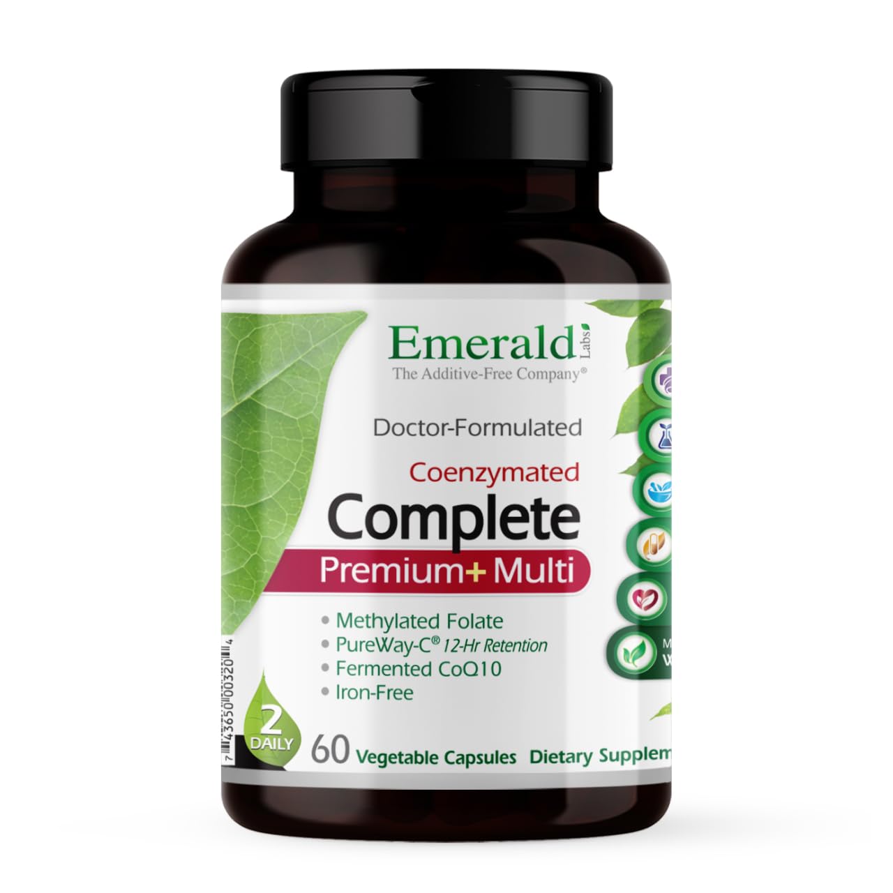 EMERALD LABS Complete Premium Multi - Digestive & Immune Support (60 Veg Caps)
