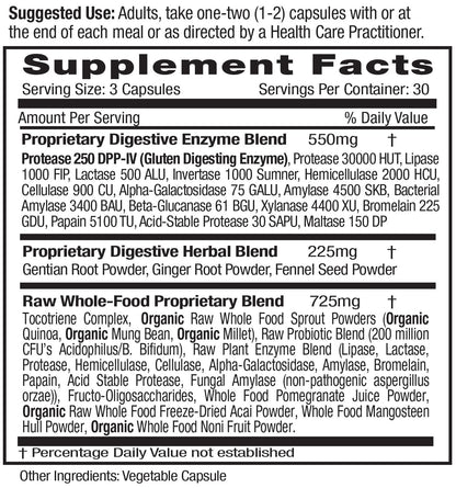 EMERALD LABS Digestive Health - Digestive Aid with Probiotics & Digestive Enzymes - Supports Gut Health & Constipation - Vegetarian, Gluten-Free - 90 Vegetable Capsules (30-Day Supply)