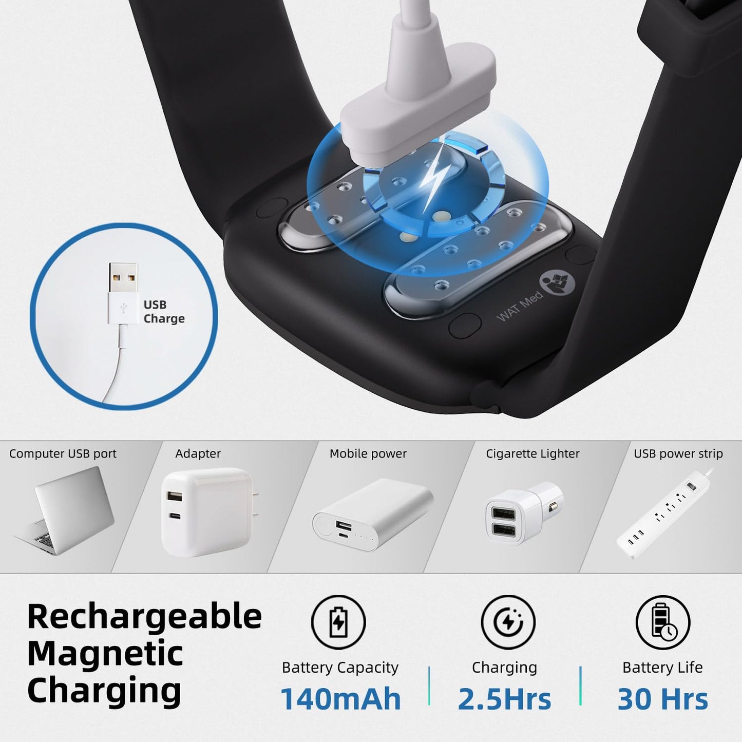 EmeTerm Fashion – FDA-Cleared Nausea Relief Wristbands, Drug-Free, Rechargeable