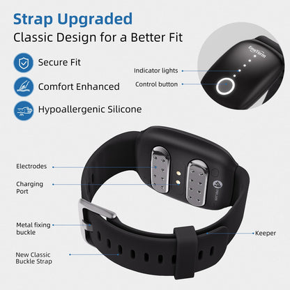 EmeTerm Fashion – FDA-Cleared Nausea Relief Wristbands, Drug-Free, Rechargeable