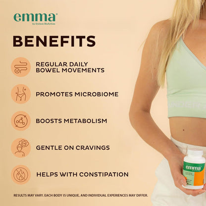 Emma Gut Health 4 Pack – Gas & Bloating Relief, Constipation & Leaky Gut Support, 240 Capsules