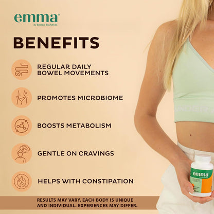 Emma Gut Health Doctors Endorsed Supplement – 60 Capsules for Gas, Bloating & Leaky Gut Support