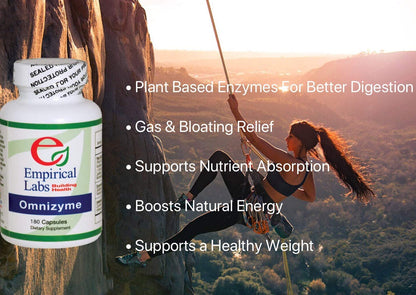 Empirical Labs Omnizyme 180 Caps | Plant Enzyme Digestive Support