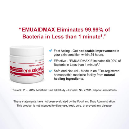 EMUAIDMAX Eczema Ointment | Maximum-Strength Relief for Eczema, Psoriasis & Skin Irritations | emuaid
