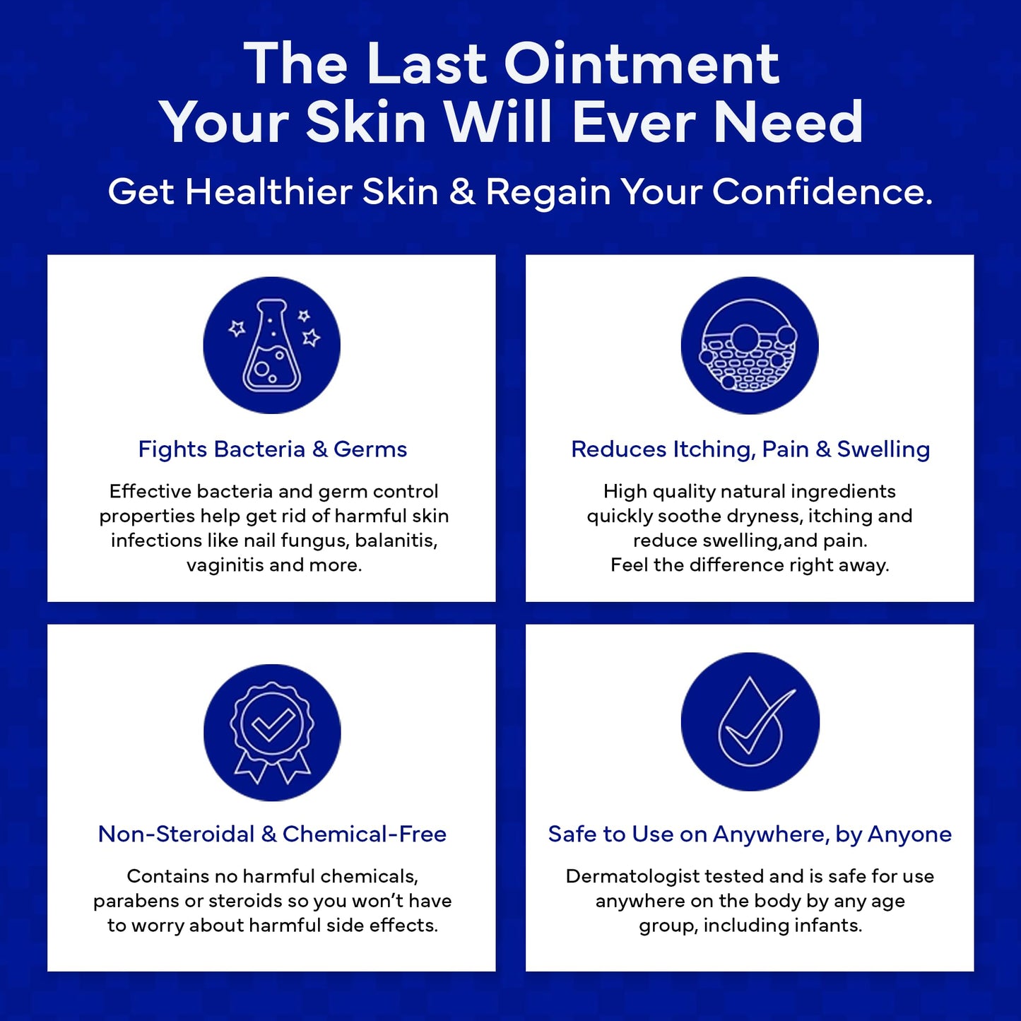 emuaid Ointment for Eczema & Psoriasis Relief – 16oz, Steroid-Free, Chemical-Free
