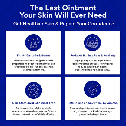 emuaid Ointment for Eczema & Psoriasis Relief – 16oz, Steroid-Free, Chemical-Free