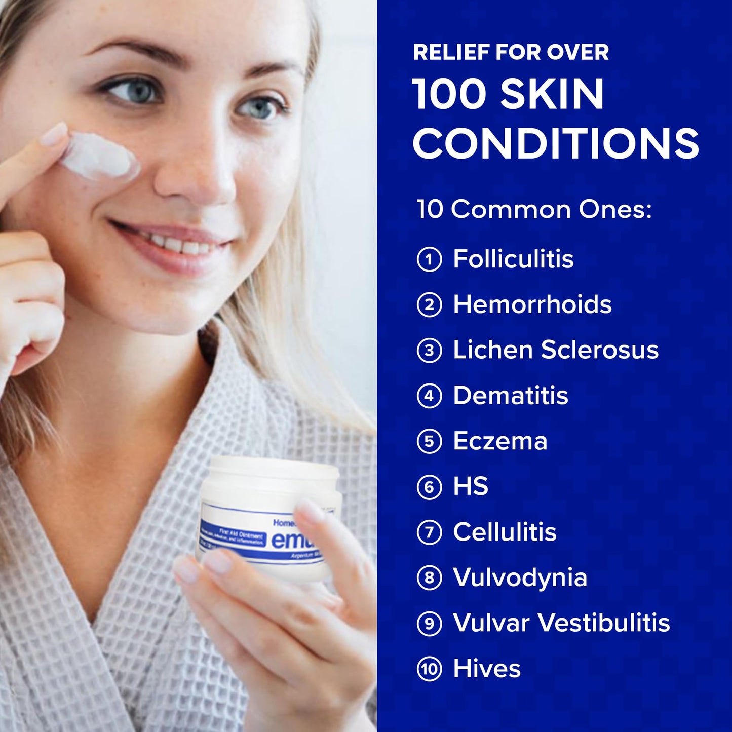 emuaid Ointment for Eczema & Psoriasis Relief – Steroid-Free, 0.5oz